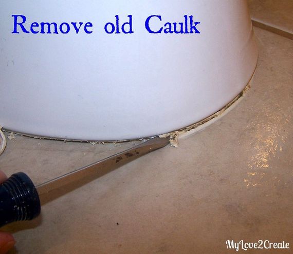 How do you remove old caulk?